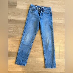 Levi's Blue Denim Wedgie Straight